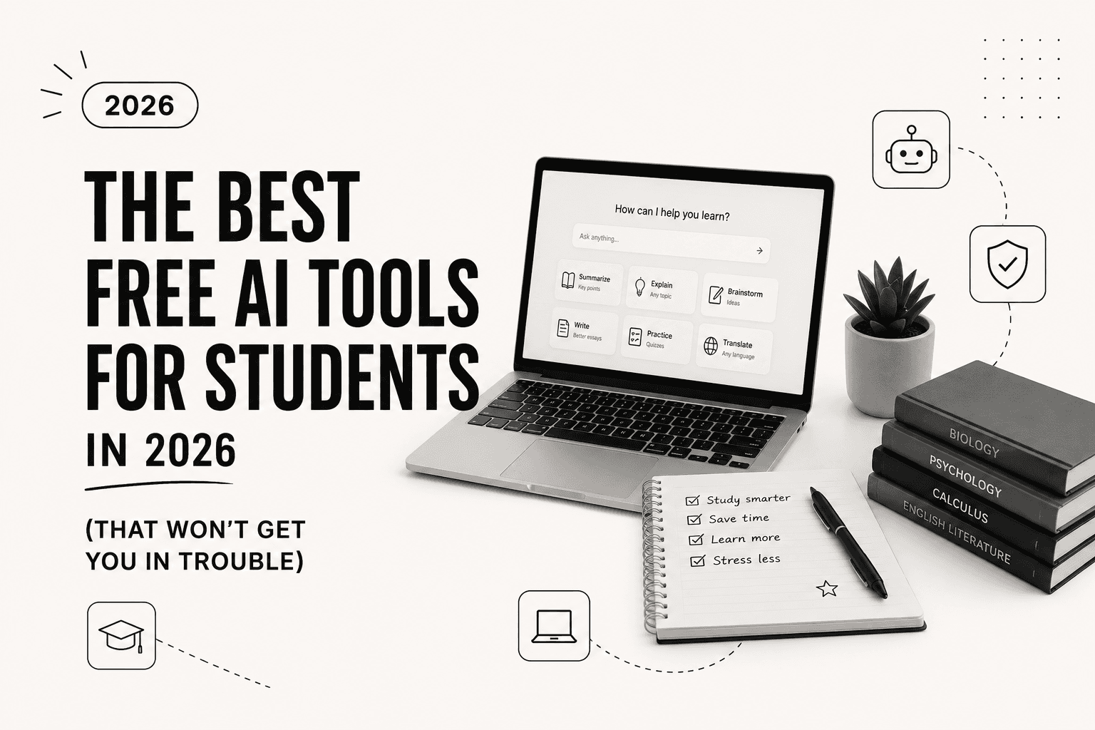 The best free AI tools for students in 2026 (that won't get you in trouble)